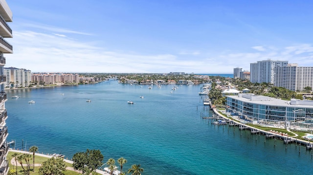 901 E Camino Real Unit 5C, Boca Raton, FL 33432 - water view with nearby urban area