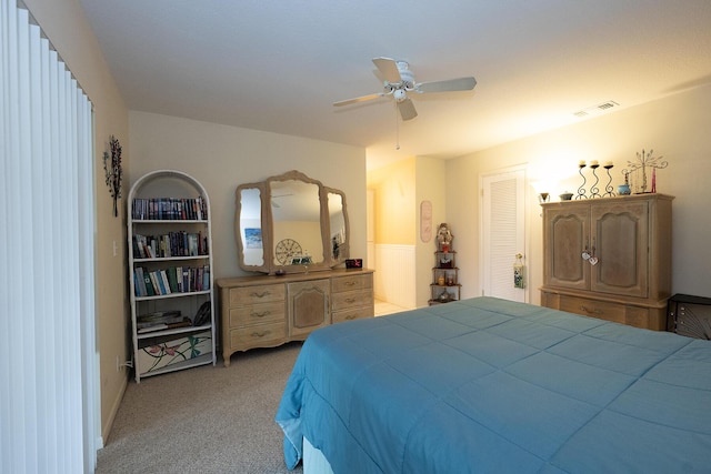 915 Savannas Point Dr Unit E, Fort Pierce, FL 34950 - bedroom featuring light colored carpet and a ceiling fan
