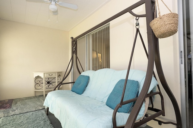 915 Savannas Point Dr Unit E, Fort Pierce, FL 34950 - bedroom featuring carpet flooring and a ceiling fan
