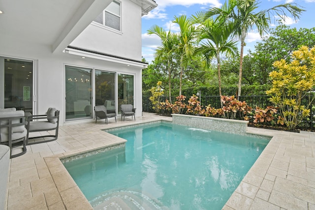 6028 Curie Pl, Palm Beach Gardens, FL 33418 - view of pool with a fenced backyard and a patio