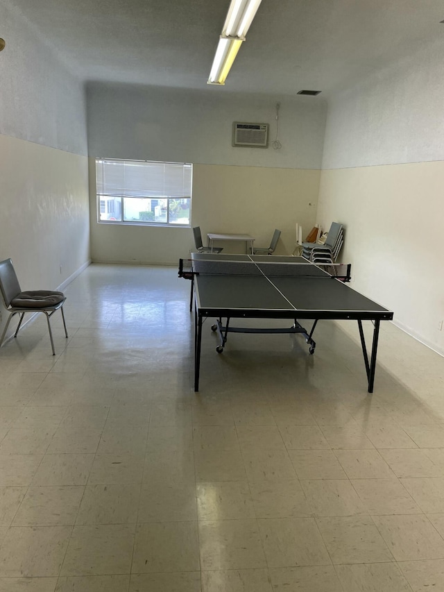 3160 Lake Osborne Dr Unit 201, Lake Worth, FL 33461 - game room featuring a wall mounted air conditioner