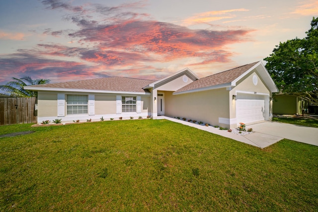 3227 SW Foremost Dr, Port Saint Lucie, FL 34953 - single story home with concrete driveway, an attached garage, stucco siding, and roof with shingles