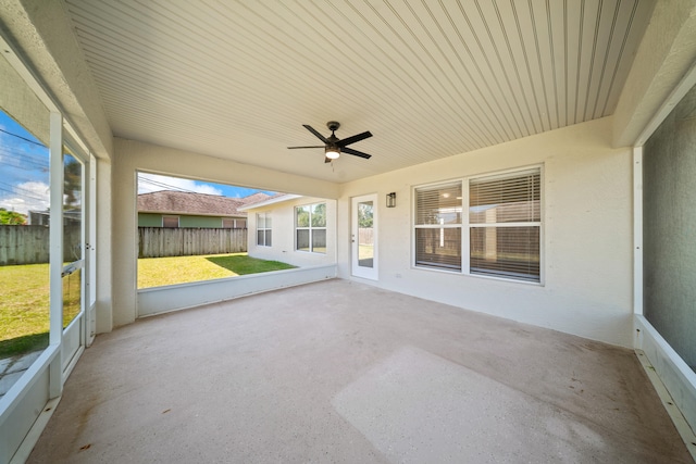 3227 SW Foremost Dr, Port Saint Lucie, FL 34953 - unfurnished sunroom featuring a ceiling fan