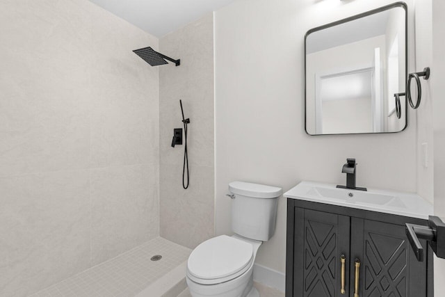 4498 NW 2nd Ave, Boca Raton, FL 33431 - full bathroom with a tile shower, toilet, and vanity