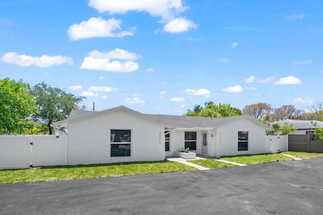 4498 NW 2nd Ave, Boca Raton, FL 33431 - ranch-style home featuring a gate and stucco siding