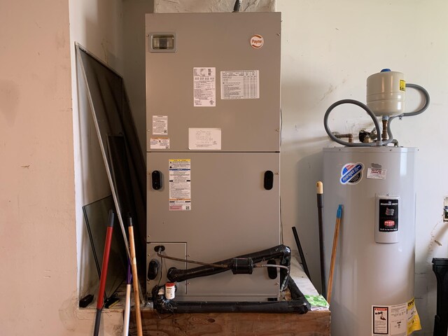 1472 SW Melrose Ave, Port Saint Lucie, FL 34953 - utilities featuring electric water heater and heating unit