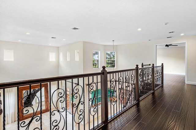 4205 Artesa Dr, Boynton Beach, FL 33436 - hallway featuring wood finished floors, recessed lighting, and baseboards