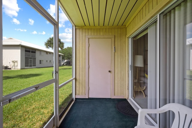 210 SE Village Dr Unit 210, Port Saint Lucie, FL 34952 - view of unfurnished sunroom