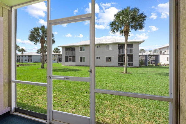 210 SE Village Dr Unit 210, Port Saint Lucie, FL 34952 - view of unfurnished sunroom