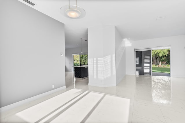 5320 SW 199th Ave, Pembroke Pines, FL 33332 - spare room with marble look tiles and baseboards