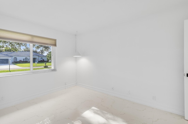 5320 SW 199th Ave, Pembroke Pines, FL 33332 - spare room with marble finish flooring and baseboards
