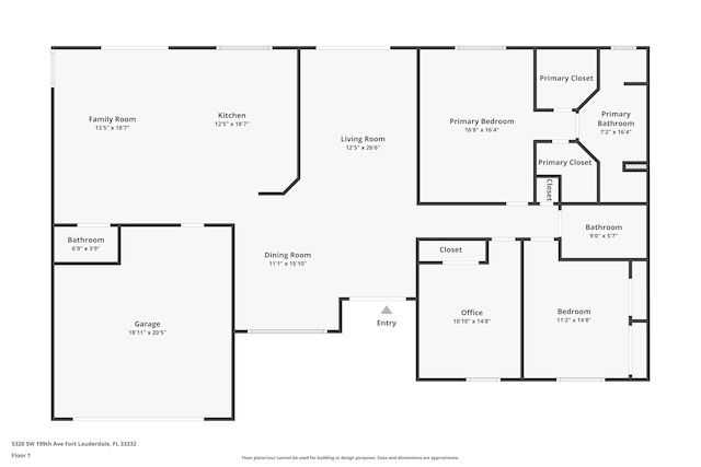 5320 SW 199th Ave, Pembroke Pines, FL 33332 - home floor plan