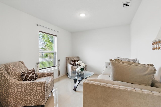 482 NW Fairfax Ave, Port Saint Lucie, FL 34983 - sitting room with tile patterned floors, recessed lighting, and baseboards