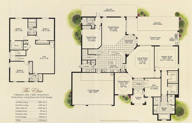 7668 SE Laque Cir, Stuart, FL 34997 - floor plan / room layout