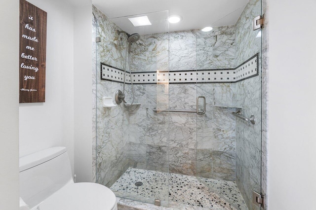 20 NE Plantation Rd Unit 203, Stuart, FL 34996 - full bath with toilet and a marble finish shower