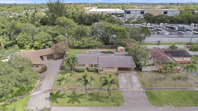 aerial view of property and surrounding area