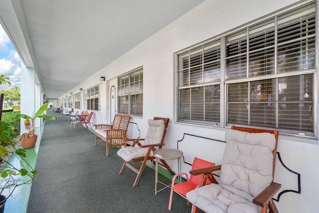 view of patio with covered porch