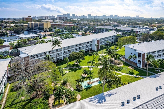 aerial view of a view of skyline