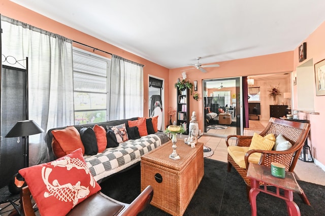 103 SW 18th St, Boynton Beach, FL 33426 - living area with plenty of natural light and a ceiling fan