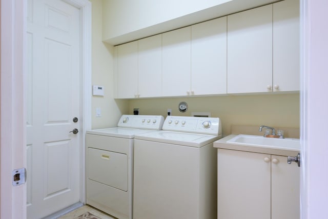 112 Palm Bay A Dr Unit A, Palm Beach Gardens, FL 33418 - laundry room with cabinet space and separate washer and dryer