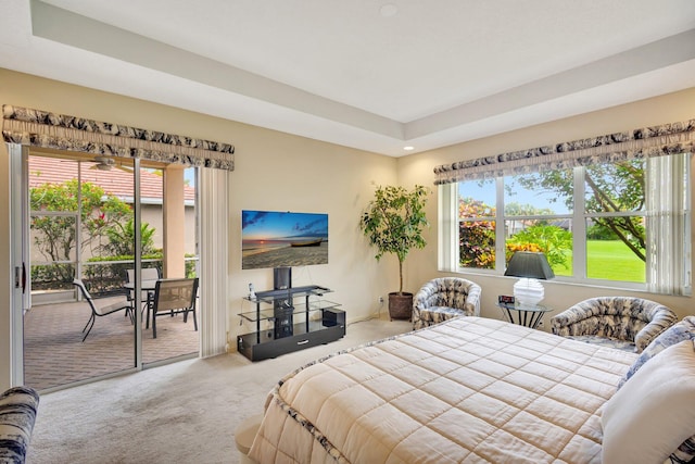4498 Hazleton Ln, Lake Worth, FL 33449 - carpeted bedroom with access to outside and recessed lighting
