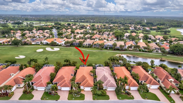 4498 Hazleton Ln, Lake Worth, FL 33449 - aerial view of residential area with a nearby body of water and a local golf course