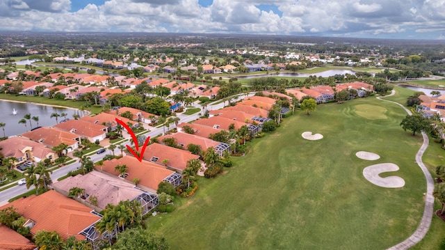 4498 Hazleton Ln, Lake Worth, FL 33449 - aerial view of residential area with a nearby body of water and a golf club