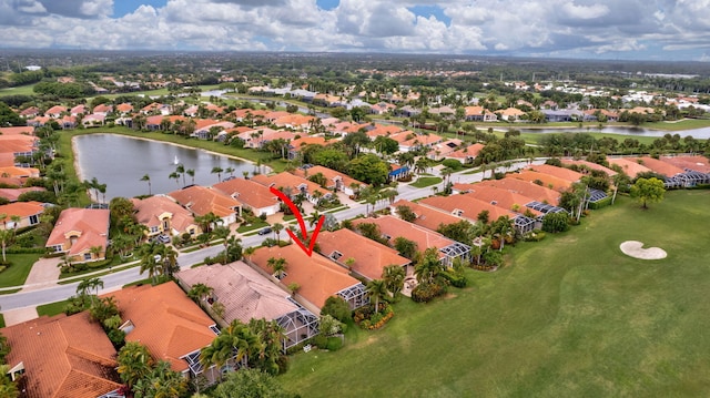 4498 Hazleton Ln, Lake Worth, FL 33449 - aerial perspective of suburban area featuring a large body of water
