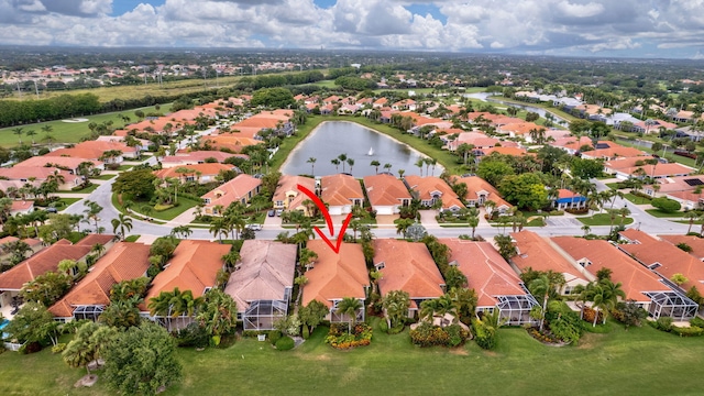 4498 Hazleton Ln, Lake Worth, FL 33449 - aerial view of residential area featuring a large body of water