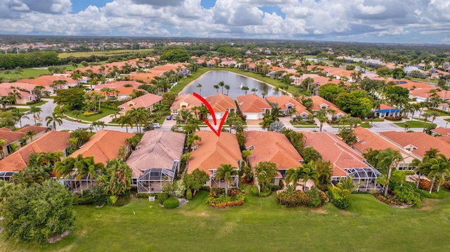 4498 Hazleton Ln, Lake Worth, FL 33449 - aerial perspective of suburban area featuring a large body of water