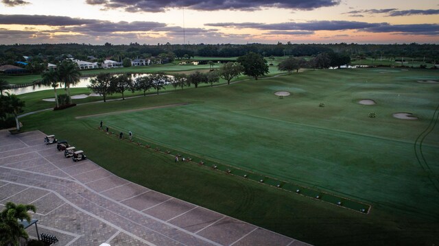 4498 Hazleton Ln, Lake Worth, FL 33449 - view of community featuring a water view and view of golf course