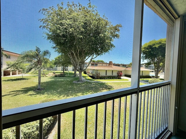 view of balcony
