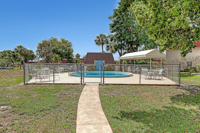12003 Poinciana Blvd Unit 102, Royal Palm Beach, FL 33411 - community pool with a gazebo and a patio