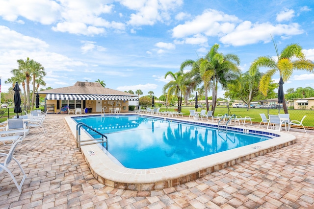 1045 Circle Ter E Unit D, Delray Beach, FL 33445 - community pool with a patio area