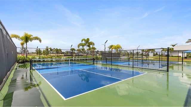 1417 SE Crosswood Way, Port Saint Lucie, FL 34984 - view of tennis court featuring fence