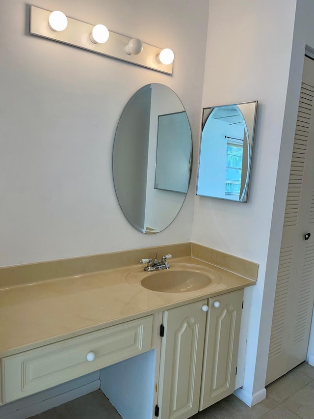 650 SW 124th Ter Unit 202P, Pembroke Pines, FL 33027 - bathroom featuring vanity and tile patterned flooring