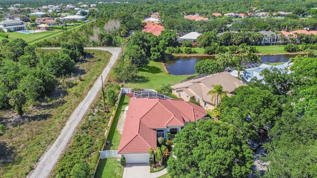 18771 Misty Lake Dr, Jupiter, FL 33458 - aerial view of residential area featuring a nearby body of water