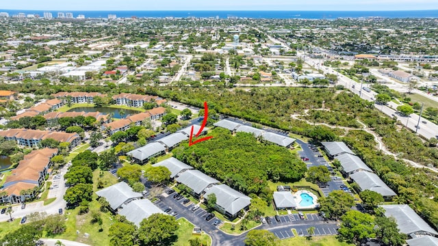 545 Trace Cir Unit 106, Deerfield Beach, FL 33441 - aerial overview of property's location featuring a nearby body of water