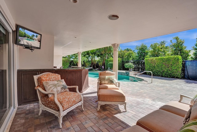 1360 SW Sugar Plum Dr, Boca Raton, FL 33486 - view of patio with fence