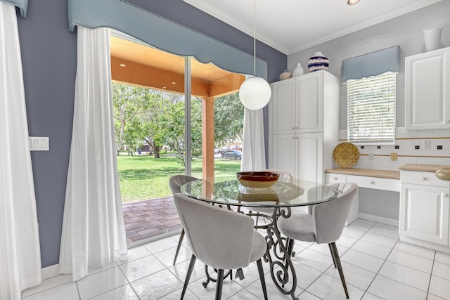 1741 Annandale Cir, Royal Palm Beach, FL 33411 - dining space with crown molding and baseboards