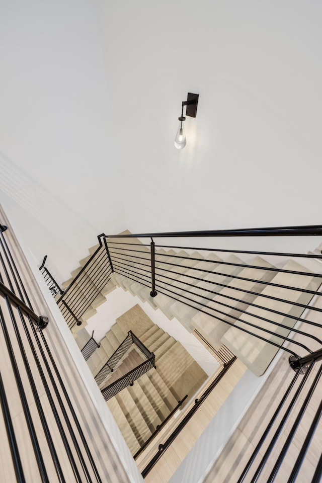view of stairway