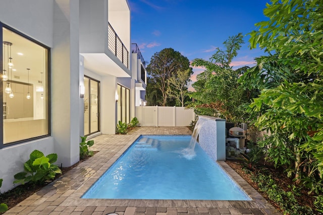 201 SE 4th Ave, Delray Beach, FL 33483 - view of pool with a fenced backyard and a patio