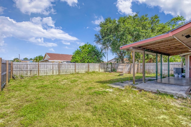 3854 Van Cott Cir, West Palm Beach, FL 33403 - view of yard with a patio area and central air condition unit