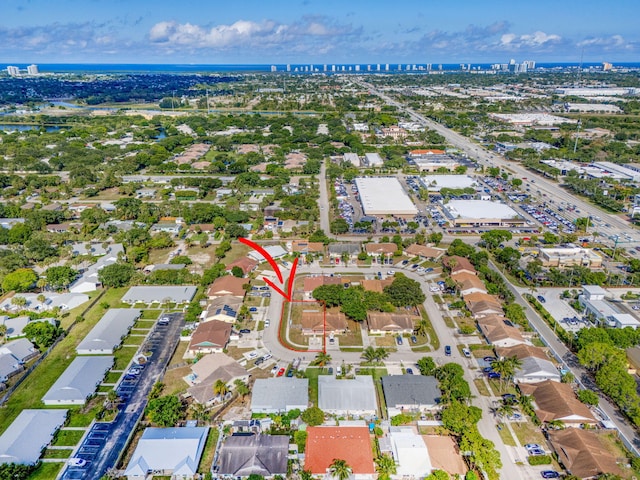 3854 Van Cott Cir, West Palm Beach, FL 33403 - aerial overview of property's location featuring nearby urban area