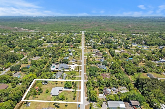 11447 Orange Grove Blvd, West Palm Beach, FL 33411 - aerial view of property's location featuring property boundaries highlighted and a heavily wooded area