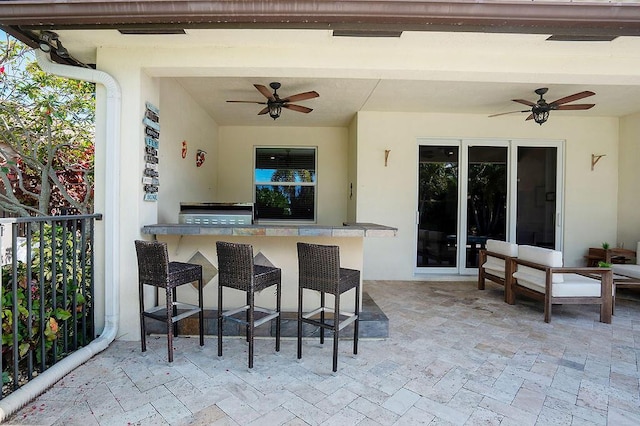 7267 Prudencia Dr, Lake Worth, FL 33463 - view of patio / terrace with a ceiling fan