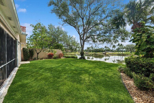 2596 Irma Lake Dr, West Palm Beach, FL 33411 - view of yard featuring a water view