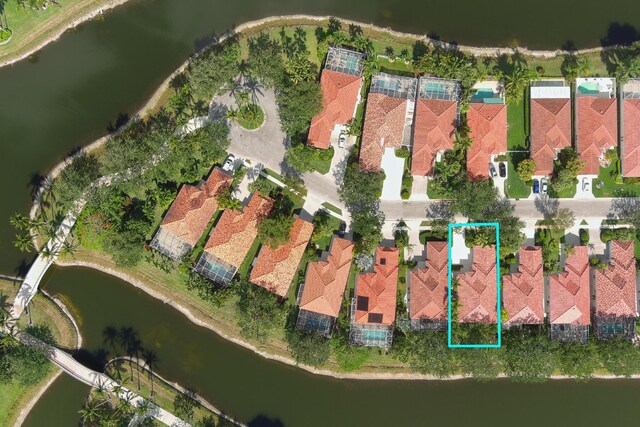 2596 Irma Lake Dr, West Palm Beach, FL 33411 - aerial view of residential area featuring a nearby body of water and property boundaries highlighted