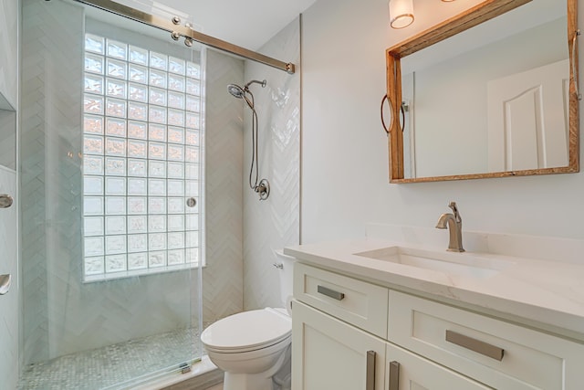 6193 Winding Lake Dr, Jupiter, FL 33458 - full bathroom featuring vanity, toilet, healthy amount of natural light, and a shower stall