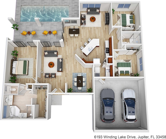 6193 Winding Lake Dr, Jupiter, FL 33458 - room layout